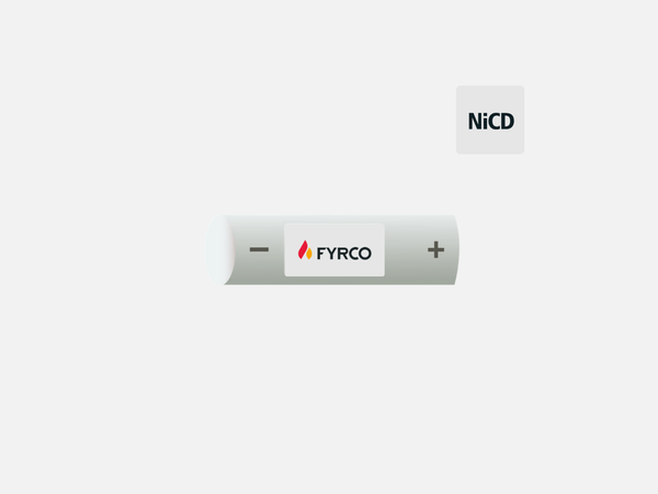 Batterijen NiCd voor noodverlichting
