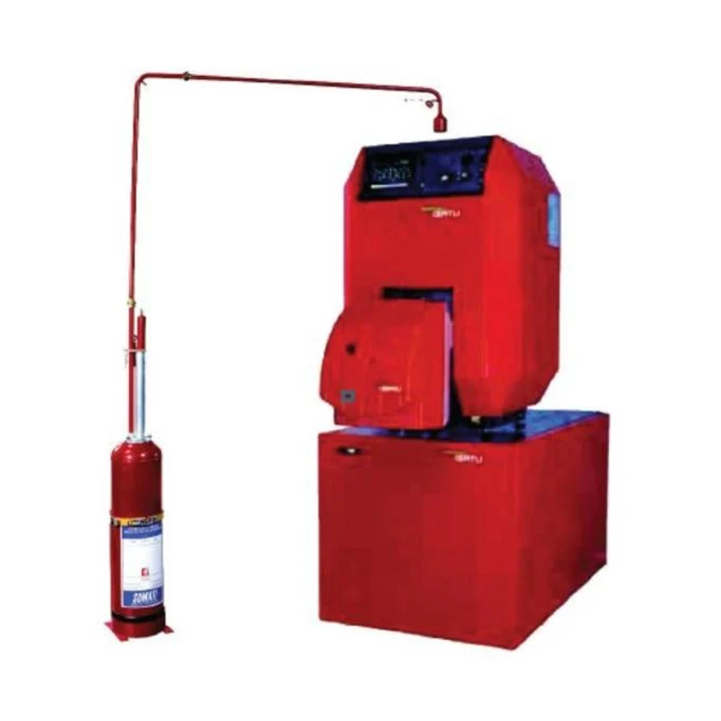 Automatische poederbrandblusser 12kg ABC voor cv-installatie en liftmachinekamer
