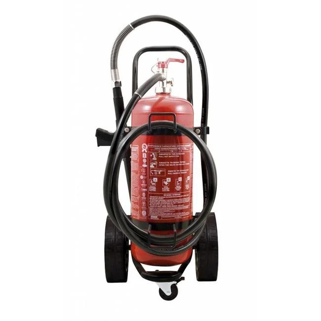 Bluswagen poeder 25kg ABC onder permanente druk en BENOR gekeurd
