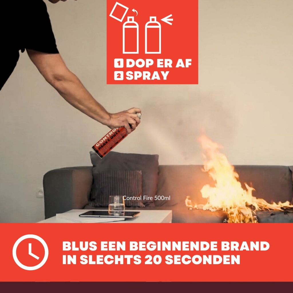 Control Fire blusspray 500ml blust beginnende brand in 20 seconden