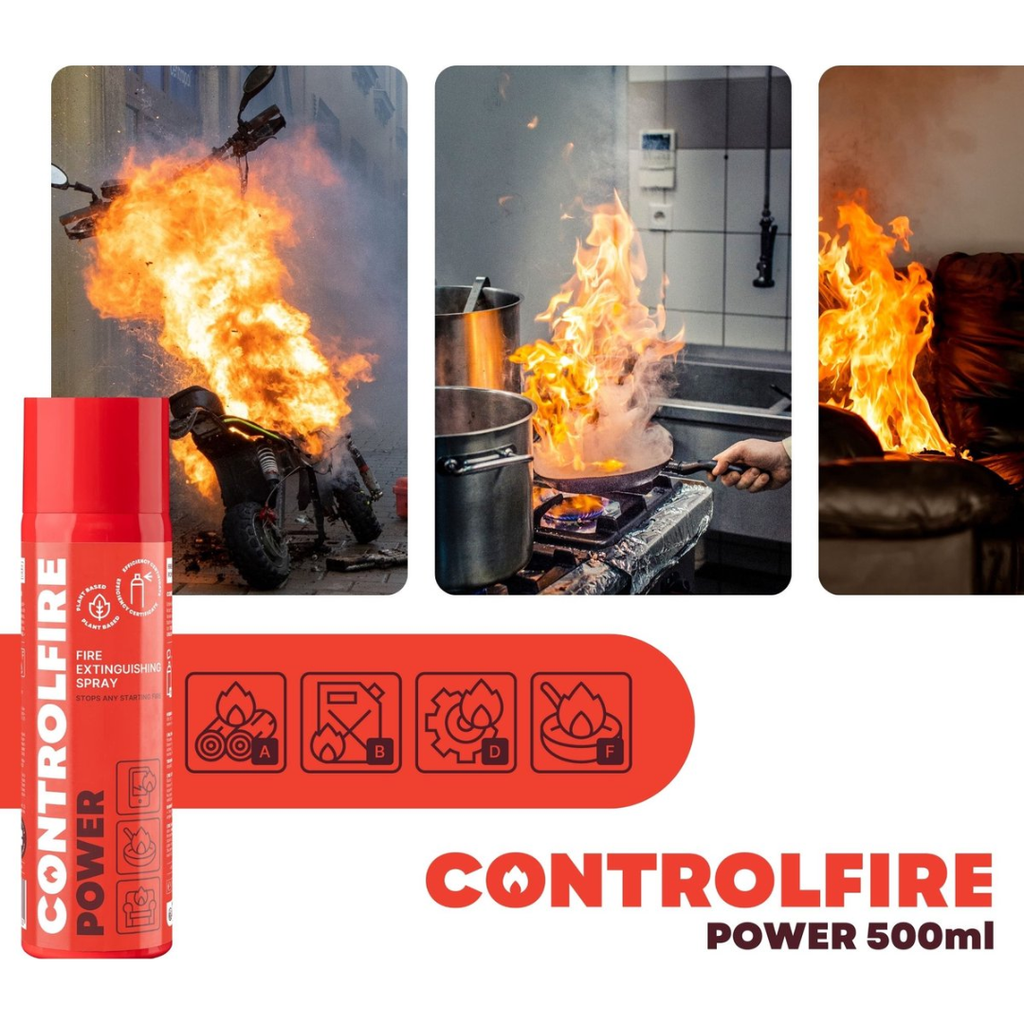Control Fire blusspray 500ml geschikt voor brandklasse A, B, D en F