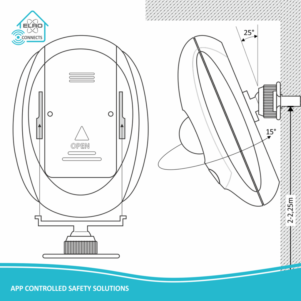 Elro Connects bewegingsmelder installatievoorschriften