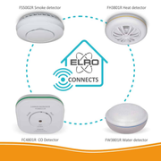 Elro Connects hittemelder draadloos koppelbaar met Elro Connects rookmelder, CO-melder en watermelder