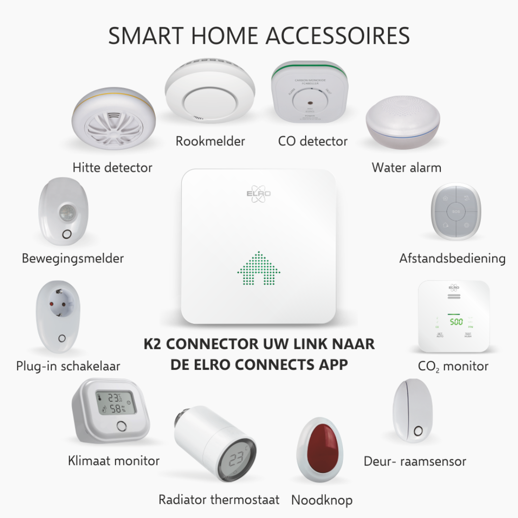 Elro Connects K2 connector om Elro producten te connecteren met Wifi-netwerk