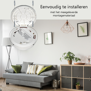 Elro design koolmonoxidemelder eenvoudig te installeren dankzij meegeleverd montagemateriaal
