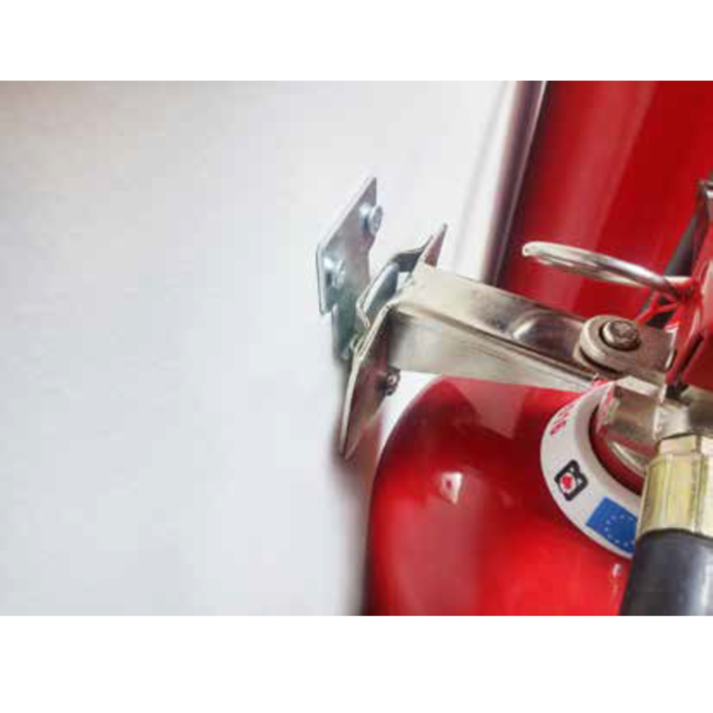 Brandblusser met metalen verloopbeugel
