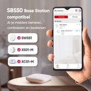 X-Sense draadloos koppelbare CO-melder Link+ Pro koppelbaar met Wi-Fi via basisstation 