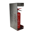 Design brandblushouder rvs met laser cutting van brandblusser-symbool met brandblusser