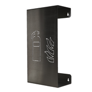 Design brandblushouder rvs met laser cutting van brandblusser-symbool