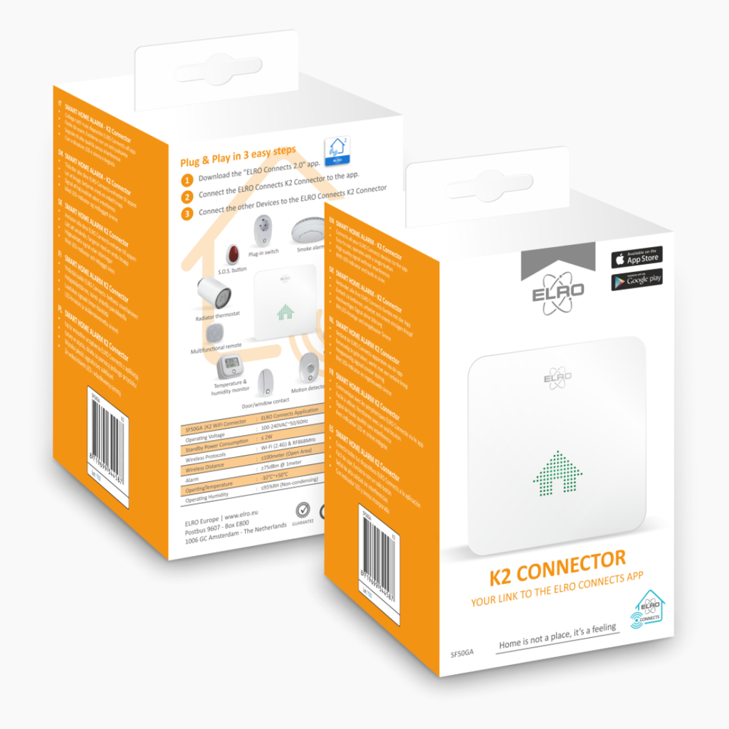 Elro Connects K2 connector in verpakking