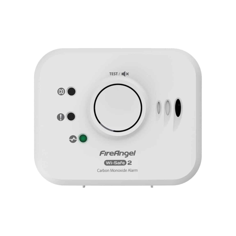 Fire Angel Wi-Safe draadloos koppelbare CO-melder met batterij 10 jaar en Sleep Easyfunctie