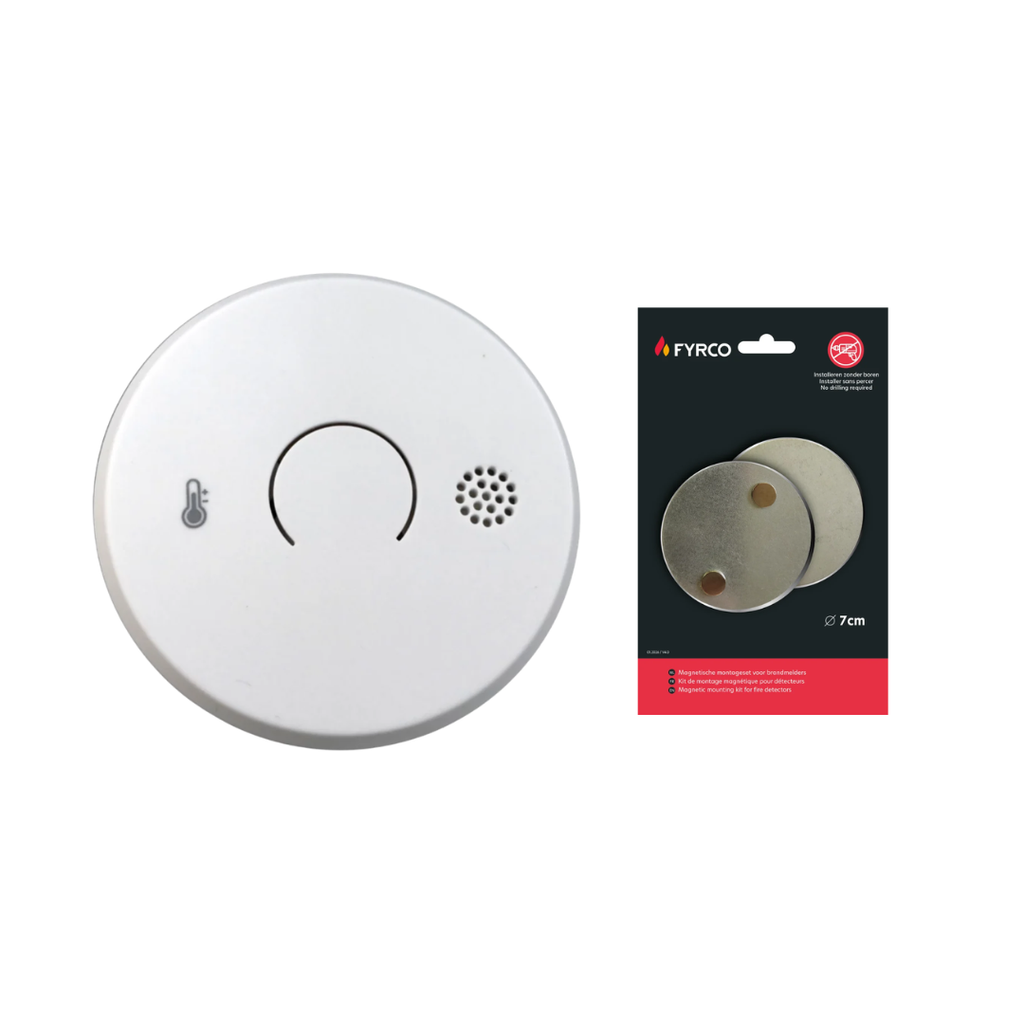 Fito hittemelder budgetmodel, ideaal in keuken, garage en badkamer met magnetische montageset