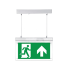 Noodverlichtingsbord LED met pictogrammen volgens ISO 7010 en pendelsysteem