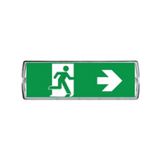 Opbouw led noodverlichtingsarmatuur met pictogrammen volgens ISO 7010