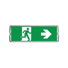 Opbouw led noodverlichtingsarmatuur met pictogrammen volgens ISO 7010