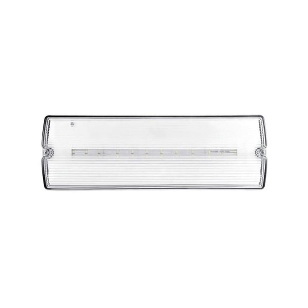 Opbouw led noodverlichtingsarmatuur zonder aanduiding pictogrammen om te gebruiken als anti-paniek noodverlichting