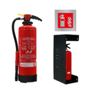Pakket met schuimbrandblusser fluorvrij 6l, een design brandblushouder antraciet en een pictogram brandblusser aluminium