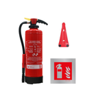 Voordeelbundel met schuimbrandblusser fluorvrij 6l intern patroon, muurbeugel en aluminium pictogram