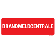 Pictogram brandmeldcentrale tekst rood wit
