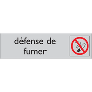 Pictogram Franstalig défense de fumer tekst rood grijs zelfklevende pvc