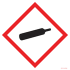 Pictogram ghs04 gashouder onder druk rood wit volgens ghs en clp