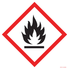 Pictogram ghs02 ontvlambare stoffen rood wit volgens ghs en clp