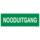 Pictogram nooduitgang groen wit