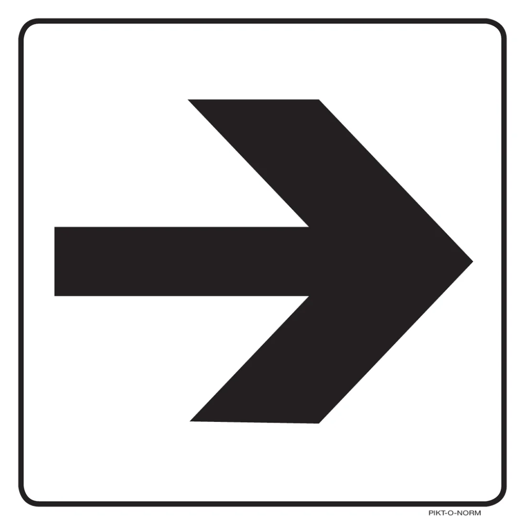 Pictogram pijl zwart wit