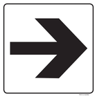 Pictogram pijl zwart wit
