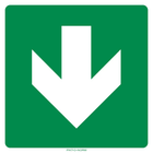 Pictogram pijl groen groen wit volgens ISO 7010