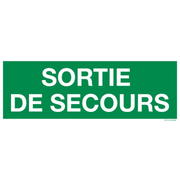 Pictogram Franstalig sortie de secours groen wit