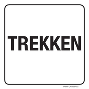 Pictogram trekken tekst zwart wit