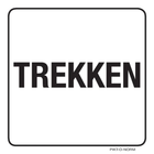 Pictogram trekken tekst zwart wit