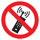 Pictogram verboden gsm rood wit volgens ISO 7010