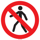 Pictogram verboden voor personen rood wit volgens ISO 7010