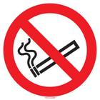 Pictogram verboden roken rood wit volgens ISO 7010