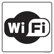 Pictogram wifi zwart wit
