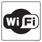 Pictogram wifi zwart wit