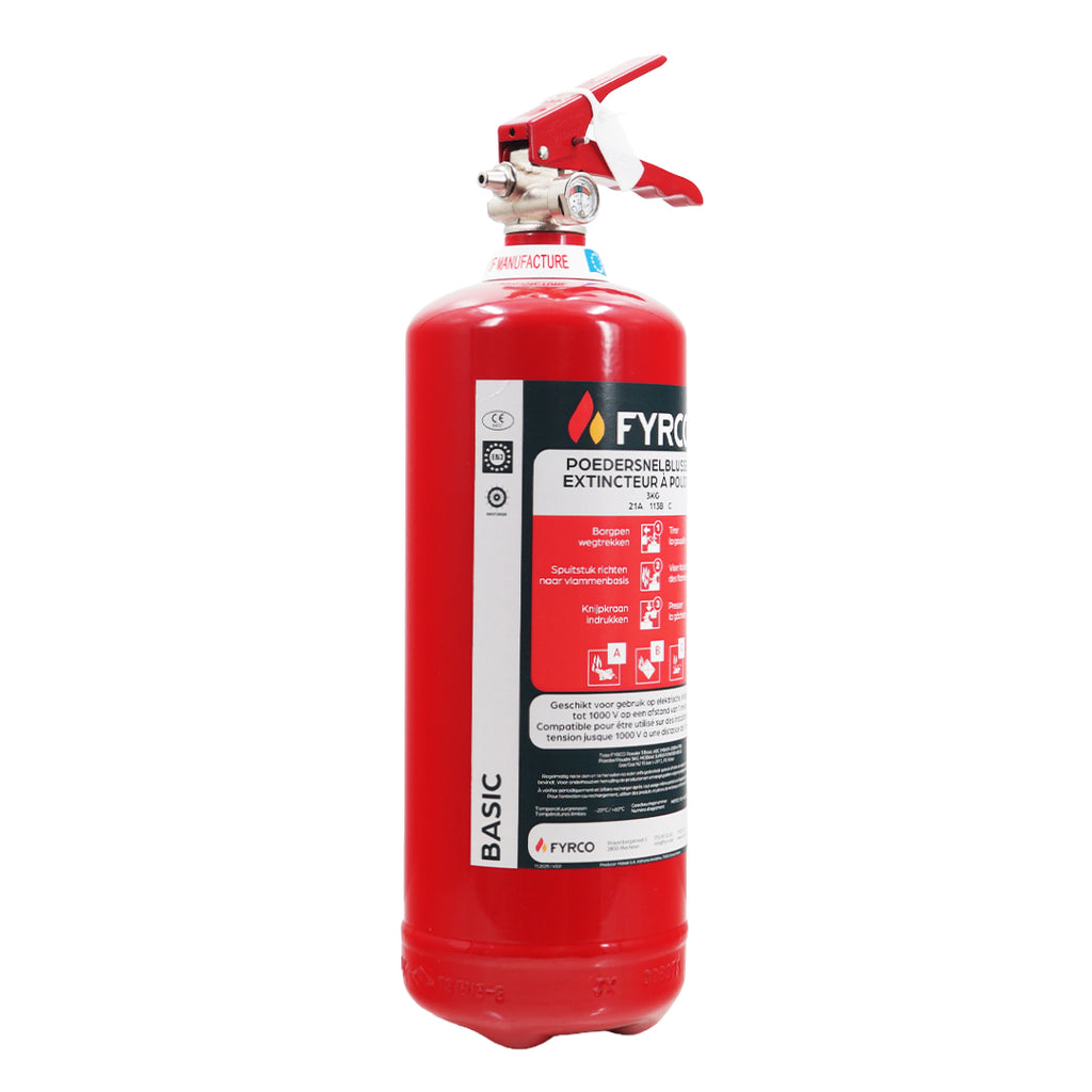 Poederbrandblusser 3kg ABC voor thuis