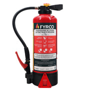 Poederbrandblusser 6kg ABC met intern patroon en BENOR gekeurd inclusief muurbeugel