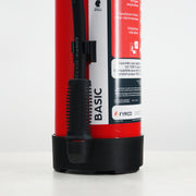 Poederbrandblusser 6kg ABC onder permanente druk en BENOR gekeurd close-up beschermvoet