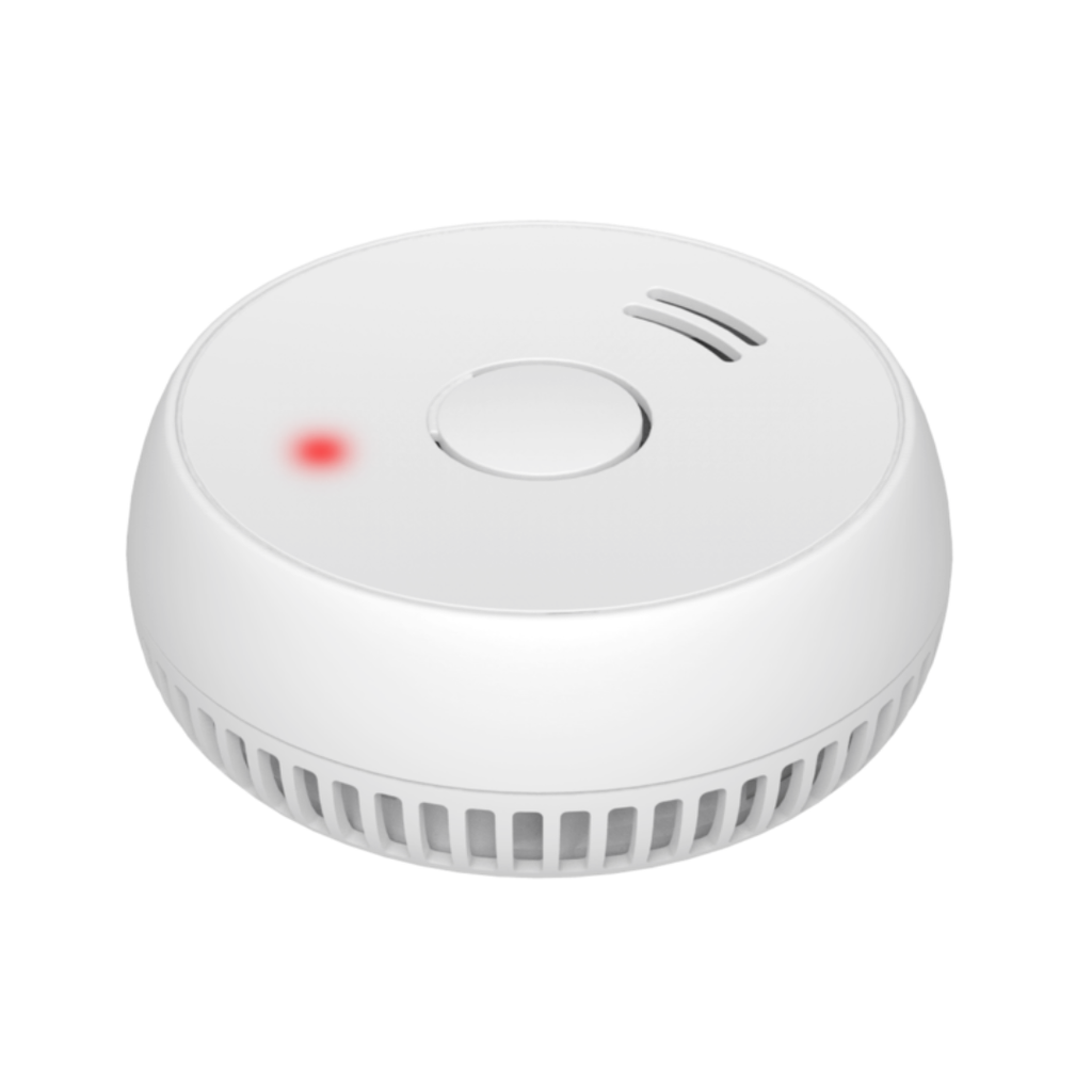 Profile rookmelder met vervangbare 9V-batterij in alarm