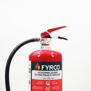 Schuim-vetbrandblusser fluorvrij 6l ABF onder permanente druk en BENOR gekeurd close-up brandblusserkop