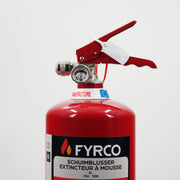 Schuimbrandblusser fluorvrij 3l BENOR gekeurd close-up brandblusserkop