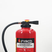 Schuimbrandblusser fluorvrij 9l AB met intern patroon en BENOR gekeurd close-up brandblusserkop