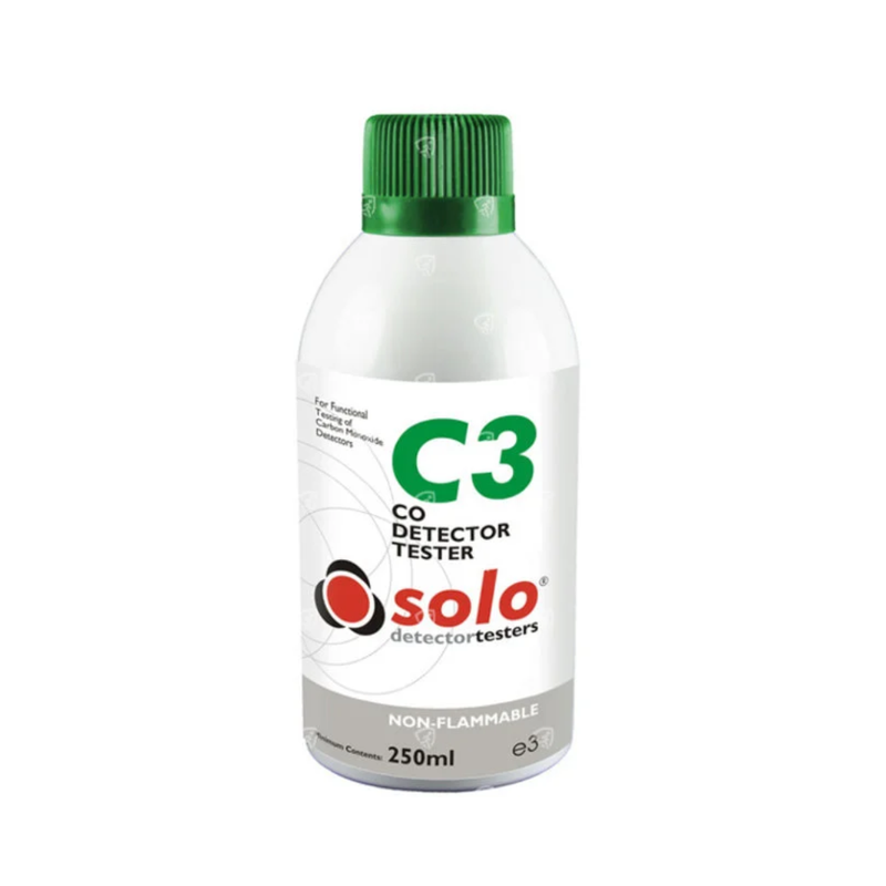 Solo CO-melder test spray, universele tester voor koolmonoxidemelders