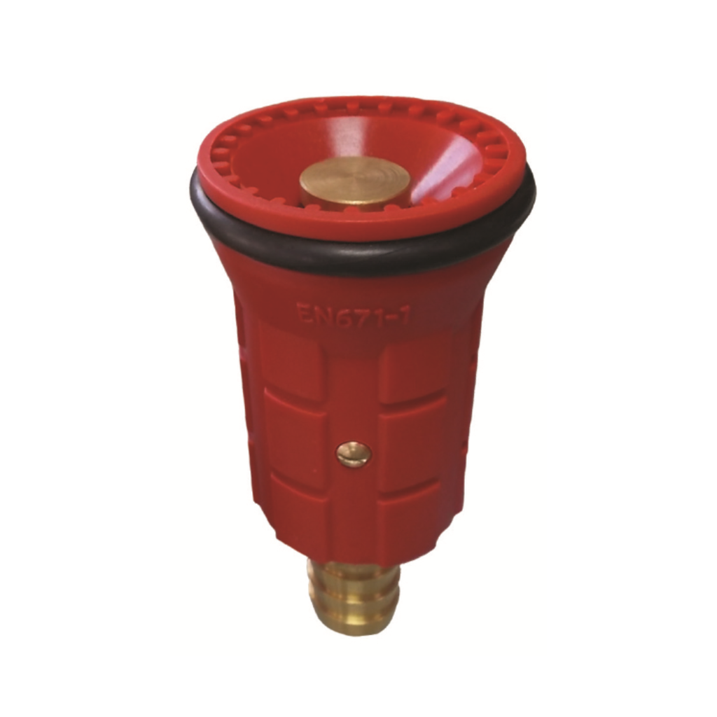 Vario spuitmond rood geschikt voor brandhaspels van 3/4" of 1"