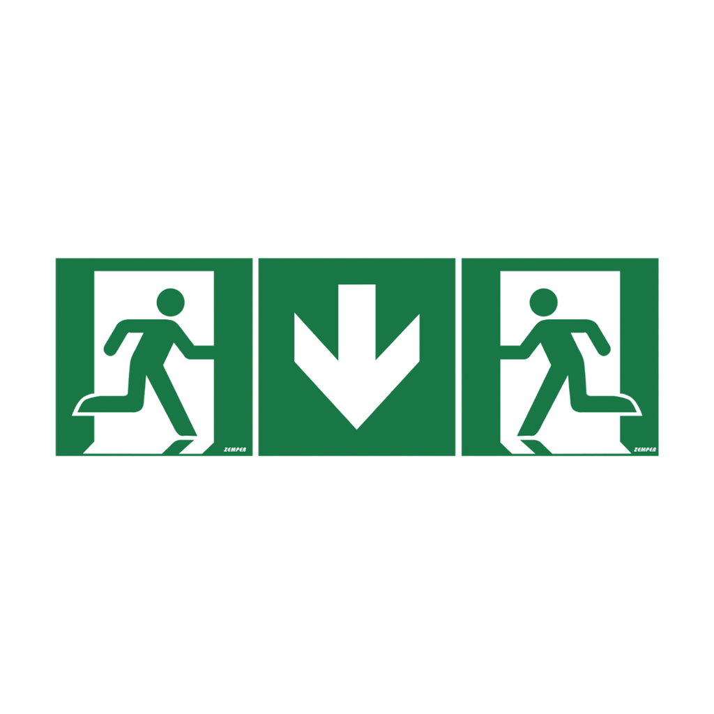 Zemper pictogram nooduitgang modulair