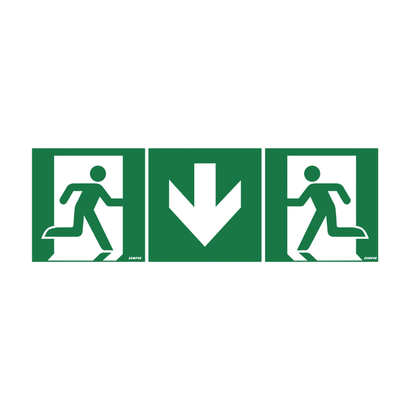 Zemper pictogram nooduitgang modulair