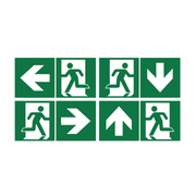 Zemper pictogram nooduitgang modulair mogelijke combinaties